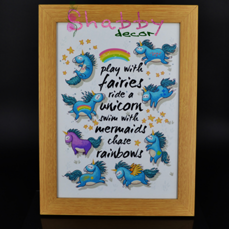 Cadou Haios - Tablou Unicorni Colorati