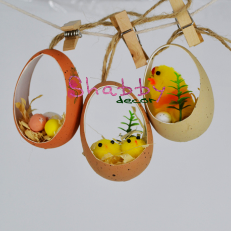 Coji ou cu mici Decoratiuni - aranjament Paste