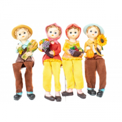 Set 4 Figurine Copilasi pentru Decor