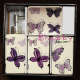 Set ceramic Baie cu fluturi colorati mov-violet