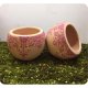 Suport ceramica cu model floral in relief