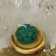 Cadou Cupola Sticla cu Lumanare Ceara Soia Parfumata Floare de Lotus verde